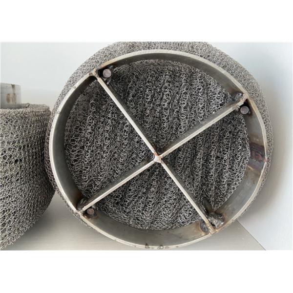 Knitted Wire Mesh Demister Filter Rating 99.9% Performance Stainless Steel