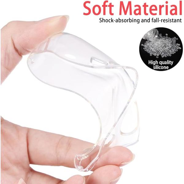 Transparency Soft TPU Protective Cover Case for NS Joy-con Controllers