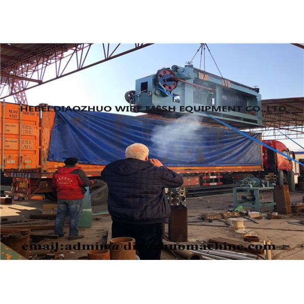 80*100 Automatic Gabion Box Machine PVC Coated Hexagonal Wire Mesh 3m 4m 5m Width