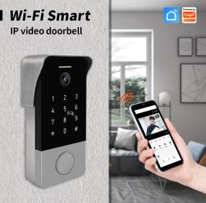China TCP/IP WiFi Home Security Metal Video Doorbell IP Doorbell Support Smartphone Remote Unlock Control on sale