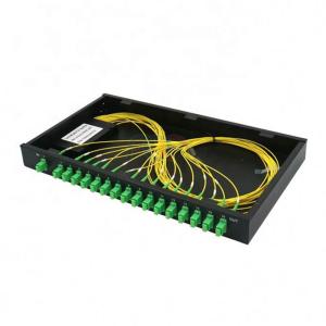 Wholesale Low PDL 1260nm Rack Mount PLC Splitter 1 RU 19&quot; 1x16 SC APC from china suppliers