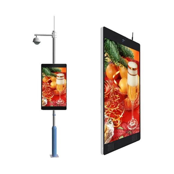 Display customized size LED display lamp post single panel and double panel advertising equipent digital signage