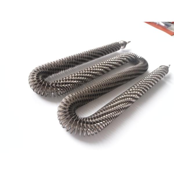 Stainless Steel Electric Finned Tubular Heater For Drying / Heat Treating