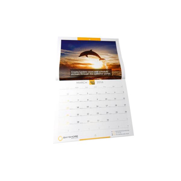 Matte Laminated Poster Wall Calendar , Large Hanging Calendar For Business