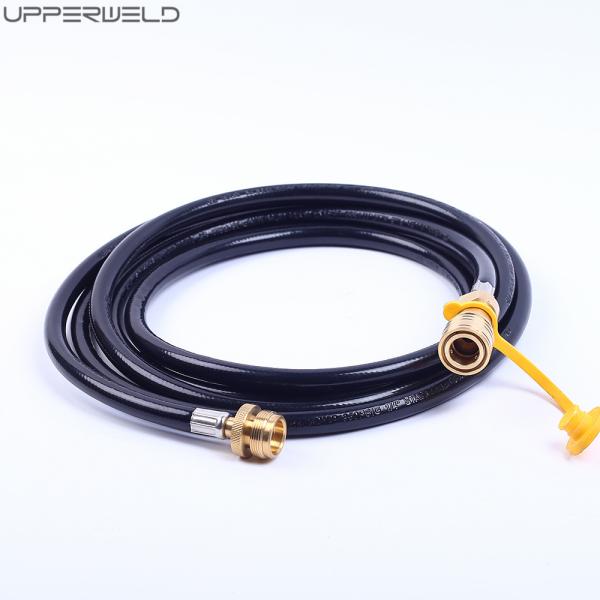 Black Rubber BBQ Grill Hose for Upper Welding Hose Propane Quick Connect Caravan