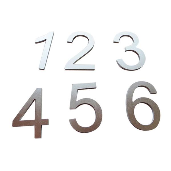 OEM CNC Laser Engraving Metal Number Nameplate 123456