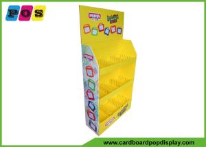 China Three Shelves Corrugated Pop Retail Cardboard Displays For Drawing Board Promotion on sale