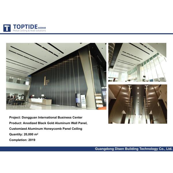 Perforated Metal Building Materials Acoustic Aluminium / Aluminum Suspended Wall Ceiling Panel
