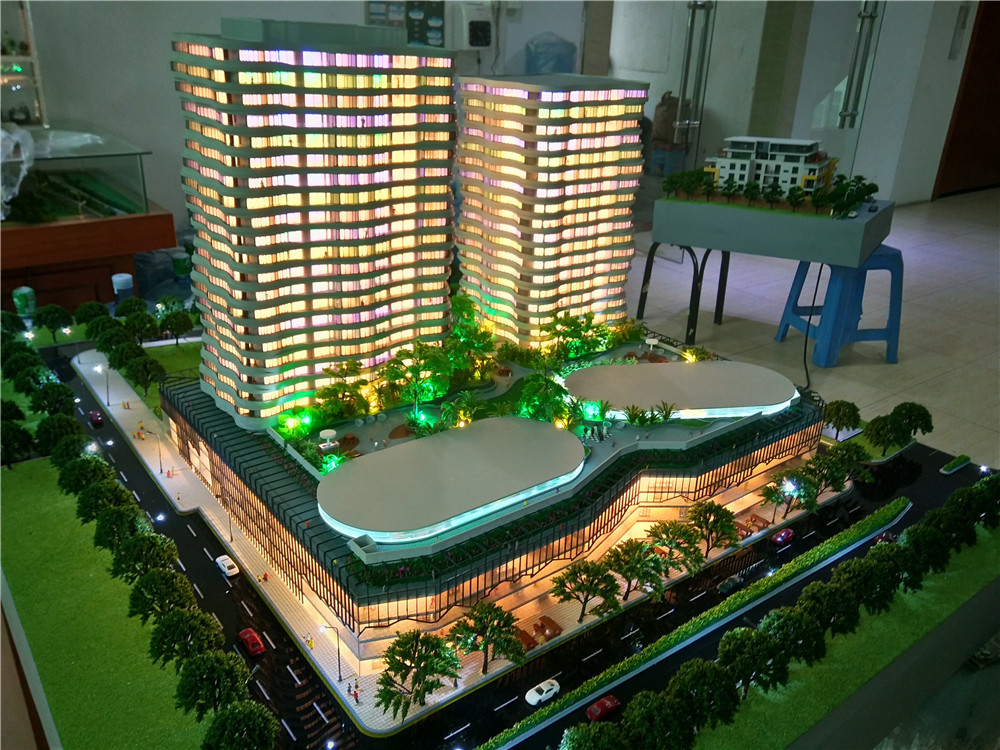 Commercial 3D Printed Building Models Renderings Color Pdf / Cad Drawing