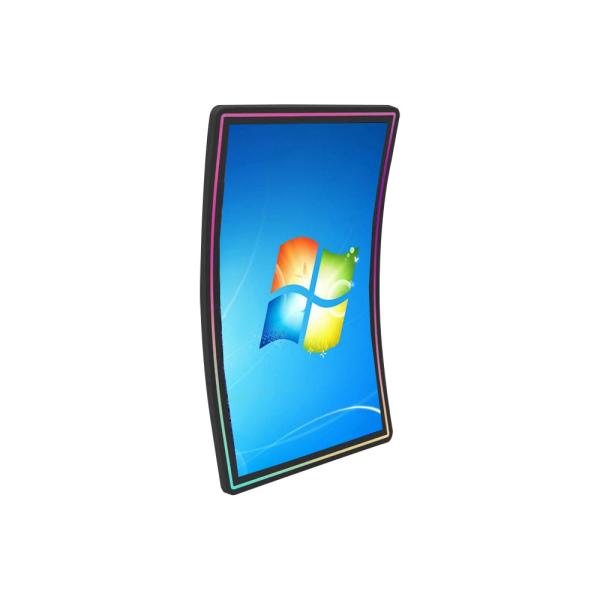 Quality 43 Inch 4K Curved Touch Screen Monitor Panel With LED Strip Bezel for sale