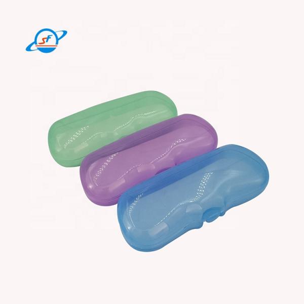 Embossed Logo PU Reading Glasses Case Matte Surface 156*61*40mm