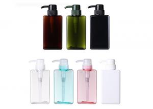 China PETG PP Pump Container Bottle , 450ML Empty Plasic Bottle With Lotion Pump on sale
