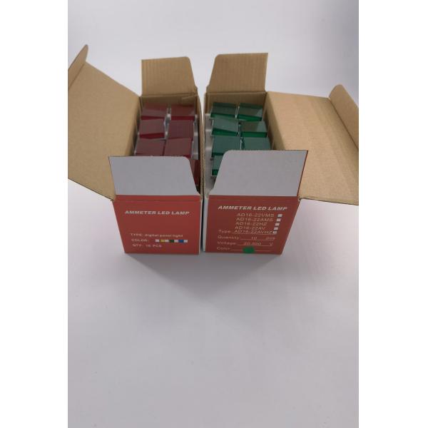 22mm Red Square Ammeter Voltmeter Frequency Meter Led Indicator With Transformer