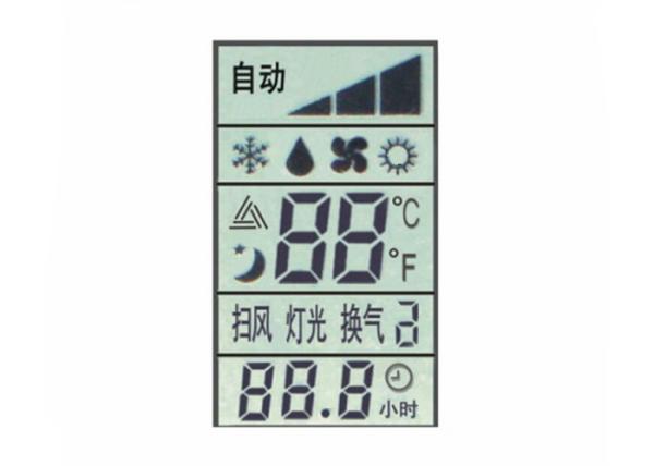 Custom TN Positive Lcd 7 Segment Display Reflective Digit LCD Module For Air