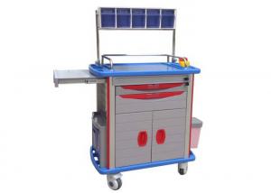 China Soft Glass Top Luxury Medical Anesthesia Trolley ABS Cart With Utility Container (ALS-MT104) on sale