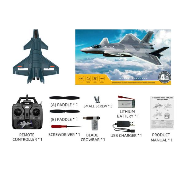 F22 Fighter Airplane Toys 2.4g 4ch RC Airplane Fixed Wing Plane Outdoor Toys Drone Qty/Ctn 18PCS/CTN Controller Battery AA