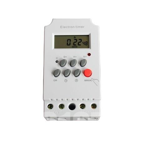 Quality KG316T-II LCD Microcomputer Din Rail Digital Programmable Electronic Timer Switch 220V 25A for sale