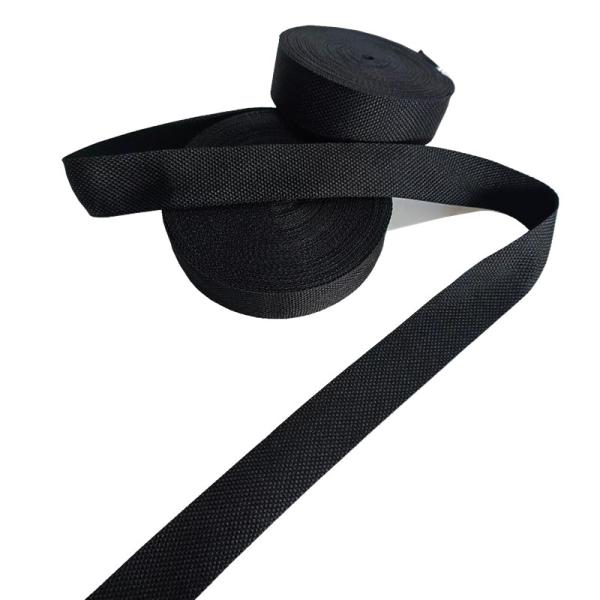 Recycled Flat 25mm Polyester Webbing Strap Non Elastic High Tenacity