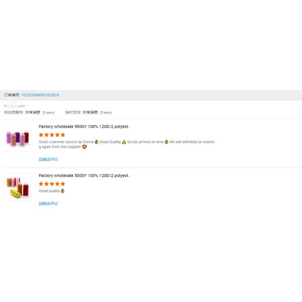 100% Polyester Embroidery Thread 4000y for Embroidery Machine 120d/2 in Dying Colors