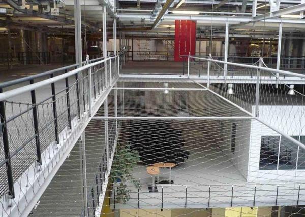 Quality AISI 304  Stainless Steel Cable Mesh Wire Rope Netting 20mm For School Safety Construction Projects for sale