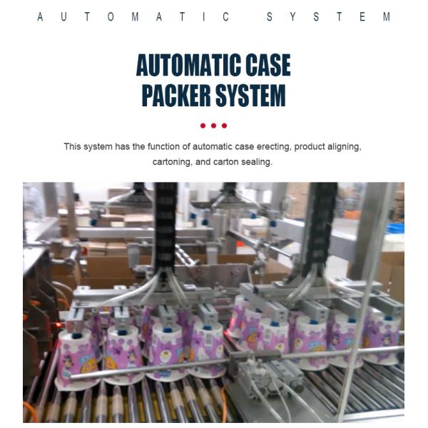 Automatic Case Packer System Multi Function E Commerce Packing Food Machine