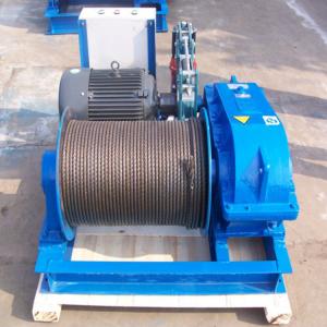 China 10t h12m Mechanical Workshop 415V M5 Q235B Wire Rope Pulling Winch on sale