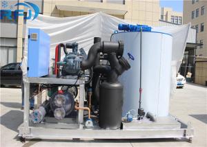 10 Tons Industrial Flake Ice Making Machine R22 / R404A Refrigerant New Condition