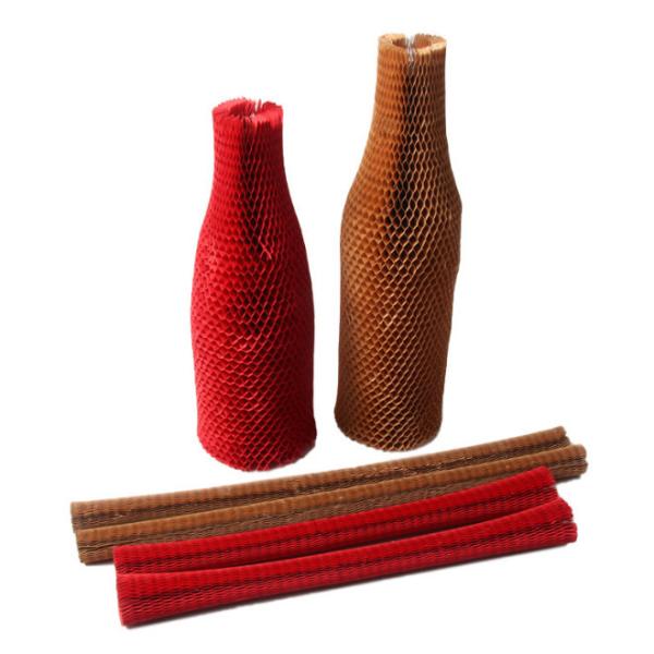 Honeycomb Craft Packing Cushion Paper Sleeve Extensible Recyclable For Wine