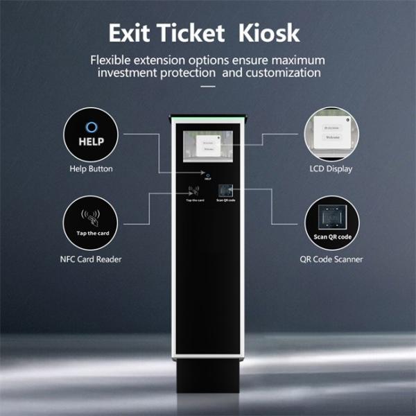 Smart Ticket Dispenser with 10.1-inch LCD Display,NFC Card Reader and QR Code