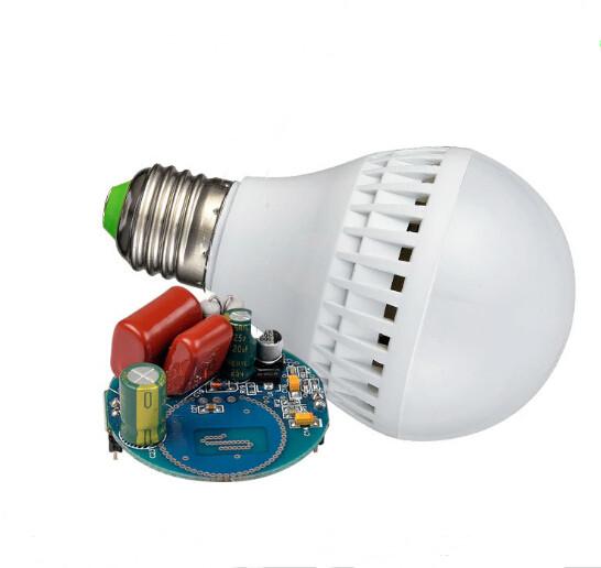 Quality Intelligent Led lights of Microwave led plastic bulbs radar sensor bulb spot light led emergency light led lamp for sale