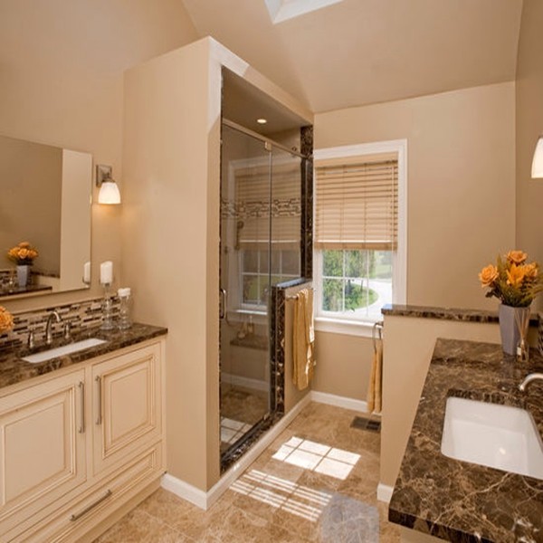 China Building Decoration polished Light Emperador marble slabs