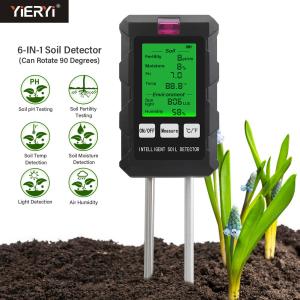 Wholesale Precision 6-in-1 Soil Test Meter: Measure pH, Moisture, Temperature, Light, Fertility &amp; Humidity from china suppliers