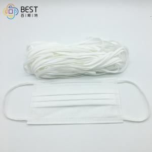 Wholesale Non Woven Face Mask Elastic Ear Loop 3.5mm 3mm Black Round Elastic Cord String Soft from china suppliers