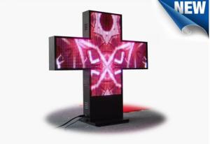 Wholesale Asynchronous Control Cross Programmable LED Sign , 2 Side 3D LED Video Display Panels from china suppliers