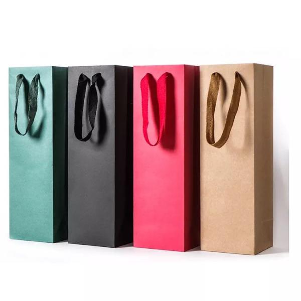 Wholesale Recyclable Printed Paper Carrier Bags With Paper Twist Handle from china suppliers