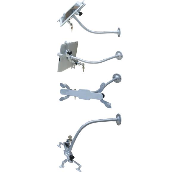 10'' - 12.6'' Ipad Mini Anti Theft Tablet Wall Mount Adjustable Tablet Stand Holder