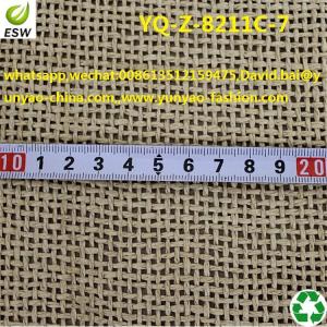 China New design stripe pattern PP woven Raffia fabric for bags shoes on sale