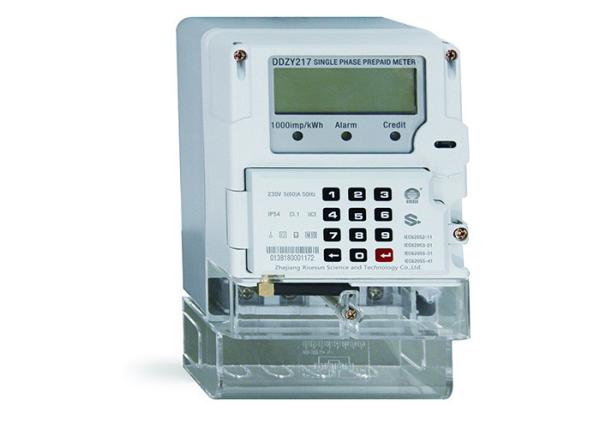 Quality STS Keypad Single Phase Electronic Energy Meter With Rs485 Prepaid Energy Meter for sale