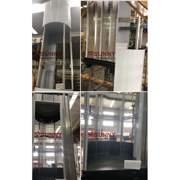 1000kg VVVF Drive Sightseeing Panoramic Elevator Lift For Shopping Mall