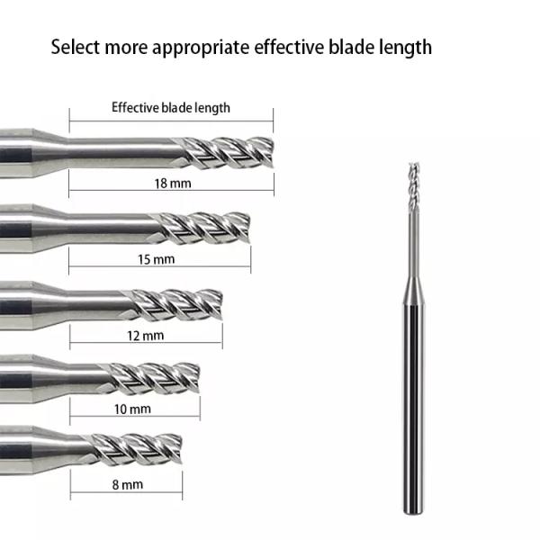 Deep Groove Ball End Mill Micro-Diameter CNC Long Neck Long Clearance Small Milling Cutter