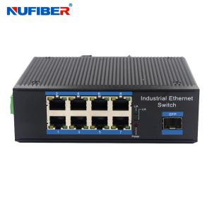 China Unmanaged Industrial Ethernet Switch with 8 Port 10/100/1000M RJ45 and 1.25G SFP Slot for Harsh Industrial Environment on sale