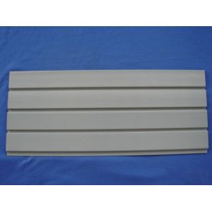 Wholesale Grey PVC Storage Wall Panels 4 inch SlatWall Wood plastic composite from china suppliers