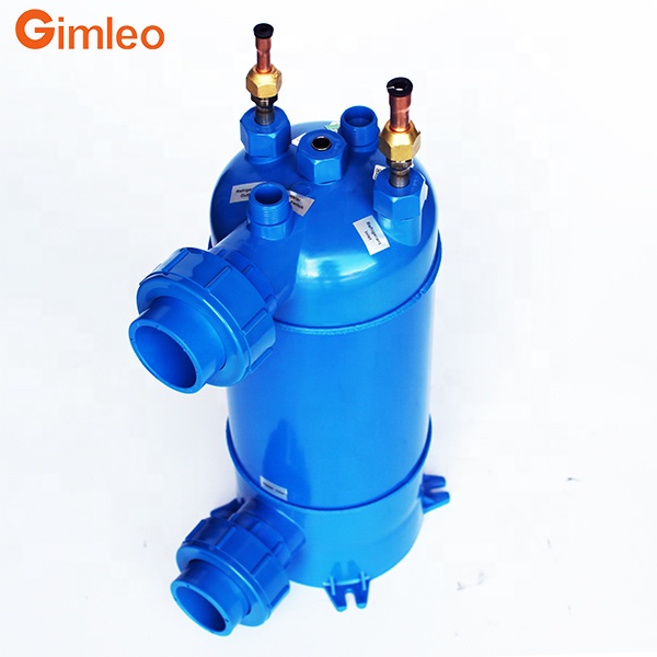 39KW Titanium Heat Exchanger Tube 82.5KG Swimming Pool Condenser MHTA-12