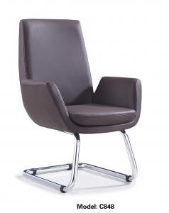 Wholesale Tan Leather Executive Visitors Chair For Office Oem from china suppliers