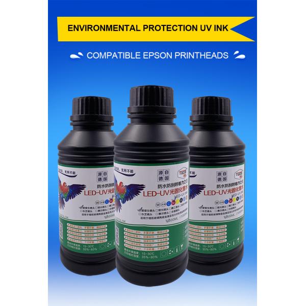 Flexible Low Smell Curable Uv Screen Ink Uv Resistant Inkjet Ink For Epsonn Series Printhead