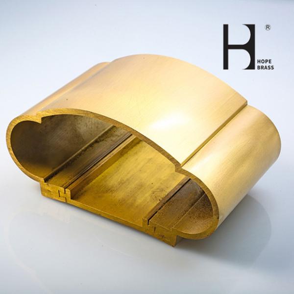 Mirror Polishing Solid Brass Handrail Brackets C38000 Brass Rail Fittings