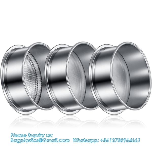 304 Stainless Lab Sieves, 200 Mesh (0.074 Mm), 80 Mesh (0.18 Mm), 10 Mesh (2 Mm) Aperture Test Sieve, 4 Inch Diameter