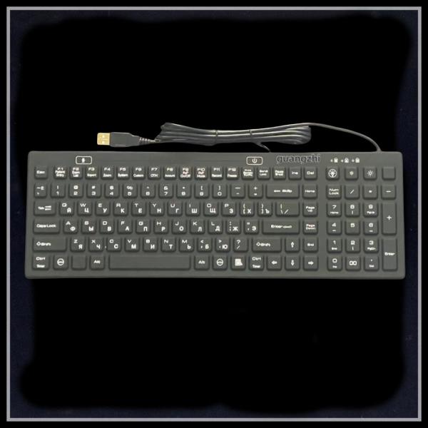 Backlight waterproof PC silicone full keyboard | medical equipment specific pinpad|rubber keypad|high temperature silicone rubber|custom rubber keypad