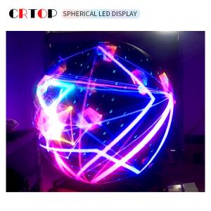 High Resolution 1m Diameter LED Sphere Display Magnetic attraction