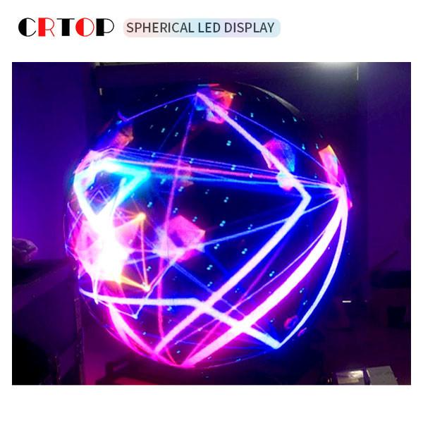 Quality High Resolution 1m Diameter LED Sphere Display Magnetic attraction for sale